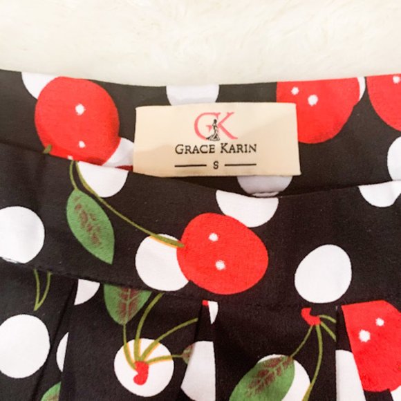 Grace Karin Retro Look Pleated High Waist Skirt - Picture 4 of 4